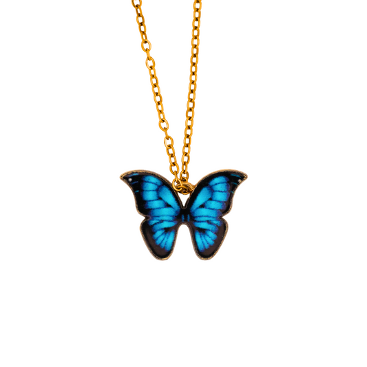 Blauer Schmetterling